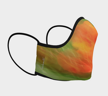 Orange n Lime Natural Abstract Face Mask ealanta