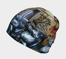 Italian Graffiti Motor Bike Parking Florence Beanie- ealanta Art Wear