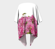Heirloom Pink Peonies on white 3 Kimono Wrap ealanta