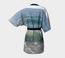 Ocean Splash Kimono Robe ealanta Kimono Robe- ealanta Art Wear