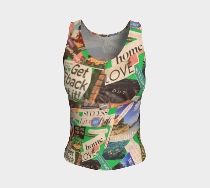 Delous Vision 1  Fitted Tank ealanta Fitted Tank Top (Regular)- ealanta Art Wear