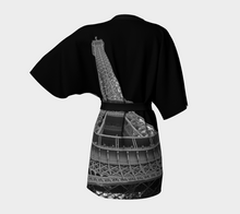 Eiffel Tower black Kimono ealanta