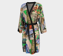 Delous Vision 1  Kimono Long Robe ealanta Peignoir- ealanta Art Wear