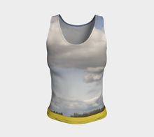 Clouds over Canola ealanta Fitted Tank Top Fitted Tank Top (Regular)- ealanta Art Wear