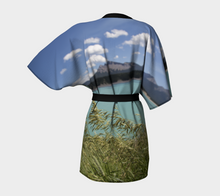 Abraham Lake Alberta Mountain view ealanta Kimono Robe Kimono Robe- ealanta Art Wear