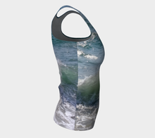 Ocean Splash Fitted Tank ealanta Fitted Tank Top (Long)- ealanta Art Wear