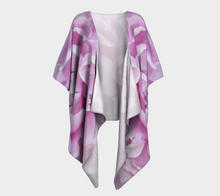 Pink Peony ealanta Kimono Wrap Draped Kimono- ealanta Art Wear
