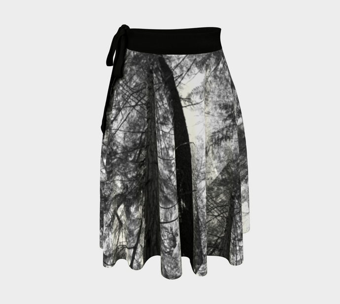 Forest Meditation Collage Shuswap ealanta Wrap Skirt