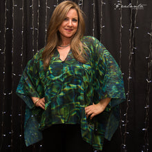 Tuscan Pool Reflections Butterfly Blouse
