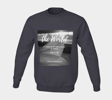 The world is turning...ealanta black & white sweatshirt