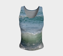 Ocean Splash Fitted Tank ealanta Fitted Tank Top (Regular)- ealanta Art Wear