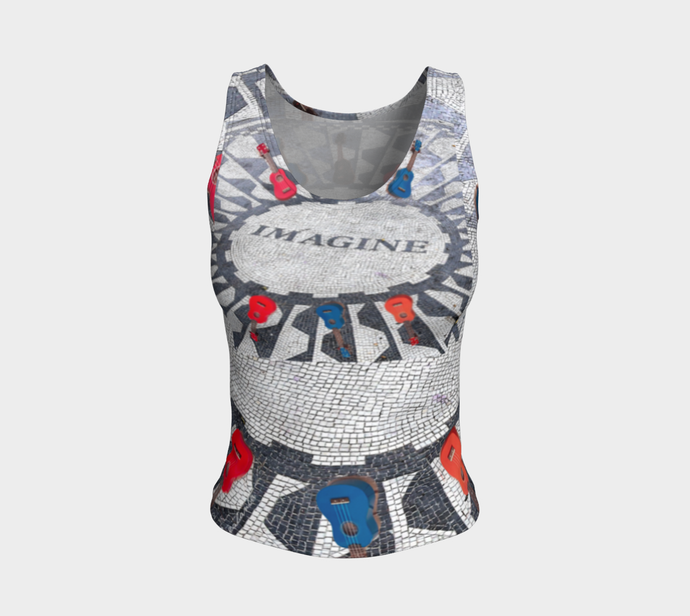 Imagine the music fitted Tank ealanta Fitted Tank Top (Regular)- ealanta Art Wear