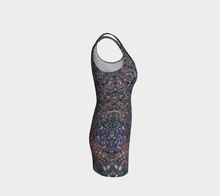 Monet Inspired Pebbles in the Shuswap ealanta Fitted Bodycon Dress