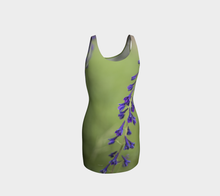 Purple Blossom fitted Dress  ealanta Bodycon Dress- ealanta Art Wear