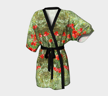 Tuscan Poppies Robe ealanta Kimono Robe- ealanta Art Wear