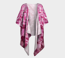 Grandpas Peony 1 ealanta Draped Kimono- ealanta Art Wear
