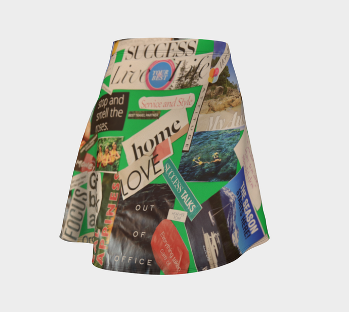 Delous Vision 1  Skirt with Flair ealanta Flare Skirt- ealanta Art Wear