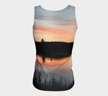 Beaumont Blues Tank Top Fitted (long) ealanta Fitted Tank Top (Long)- ealanta Art Wear