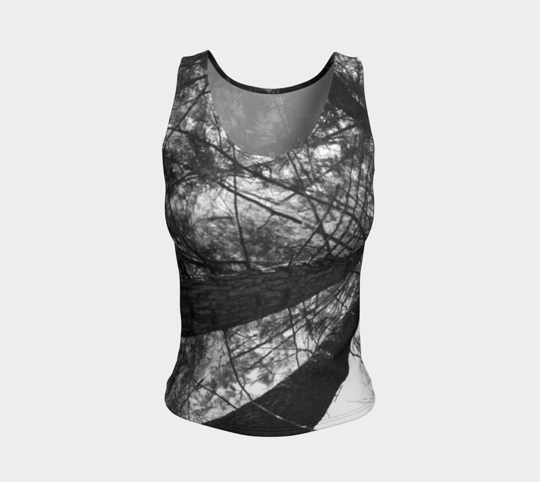 Forest Meditation Shuswap ealanta Fitted Tank Top