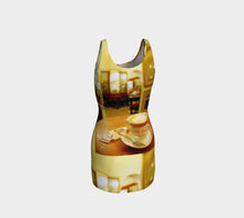 Cafe Greco Bodycon Dress- ealanta Art Wear