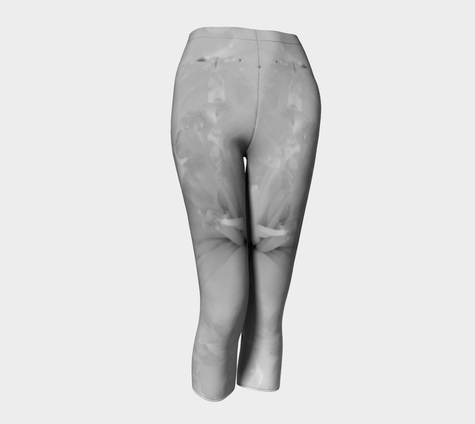 Peony in the Rain ealanta capris Capris- ealanta Art Wear