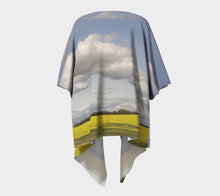 Clouds over Canola ealanta Kimono Wrap Draped Kimono- ealanta Art Wear