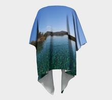 Tuscan Pool View kimono wrap Draped Kimono- ealanta Art Wear