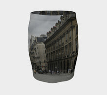 Paris Streets ealanta skirt Fitted Skirt- ealanta Art Wear