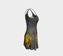 Pop of Yellow Flare Dress- ealanta Art Wear