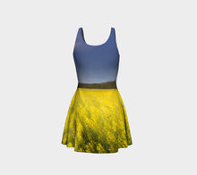 Canola Dream flared dress Flare Dress- ealanta Art Wear