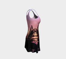Pink Sunrise flared dress Flare Dress- ealanta Art Wear