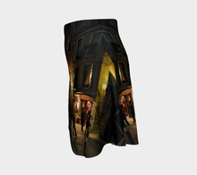 Venice Night Flared Skirt Flare Skirt- ealanta Art Wear