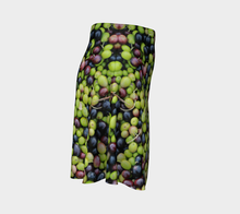 Olives Organic Harvest Tuscany Flared Skirt Flare Skirt- ealanta Art Wear