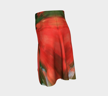 Floral Splash flared skirt Flare Skirt- ealanta Art Wear