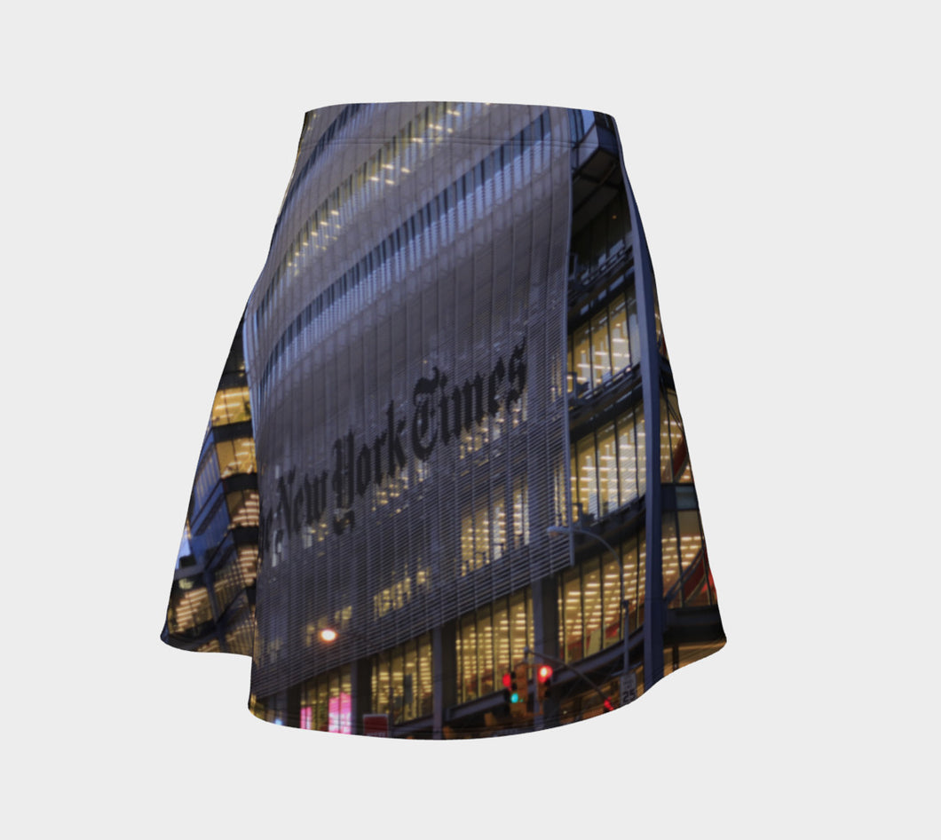 New York Times ealanta Skirt flared Flare Skirt- ealanta Art Wear