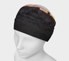 Lemon & Raspberry Sunset Tuscany Headband Headband- ealanta Art Wear