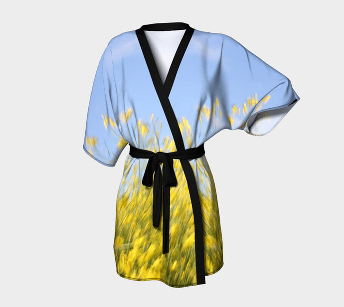 Canola Dream Kimono Robe- ealanta Art Wear