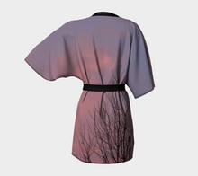 Winter Skies of Alberta Robe Kimono Robe- ealanta Art Wear