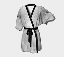 Peony Rain (front) robe ealanta Kimono Robe- ealanta Art Wear