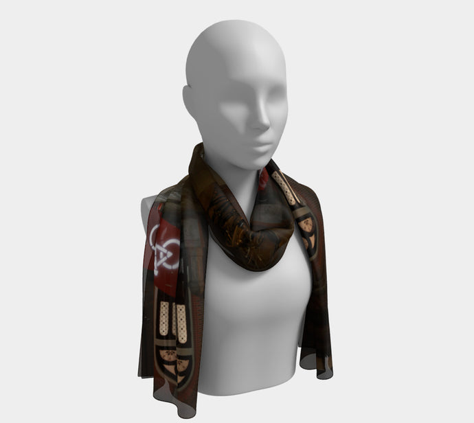 Amsterdam Bike Parking Long Scarf- ealanta Art Wear