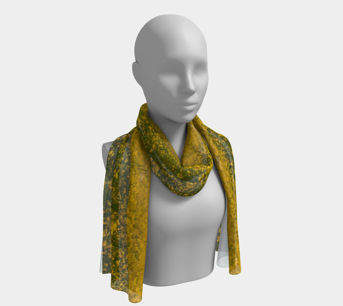 Beaumont Field of Gold Long Scarf- ealanta Art Wear