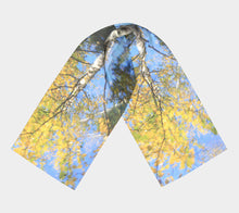 Canadian Poplar Fall Swirl scarf ealanta Long Scarf- ealanta Art Wear