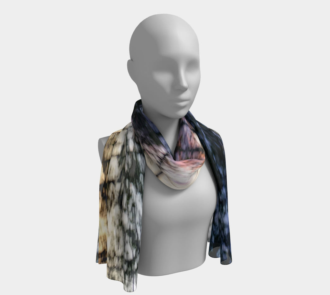 Alberta Tree Motion ealanta scarf Long Scarf- ealanta Art Wear