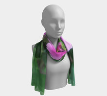 Alberta Rose + Bee scarf Long Scarf- ealanta Art Wear