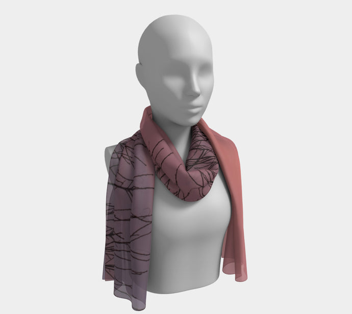 Alberta winter Sky ealanta scarf Long Scarf- ealanta Art Wear
