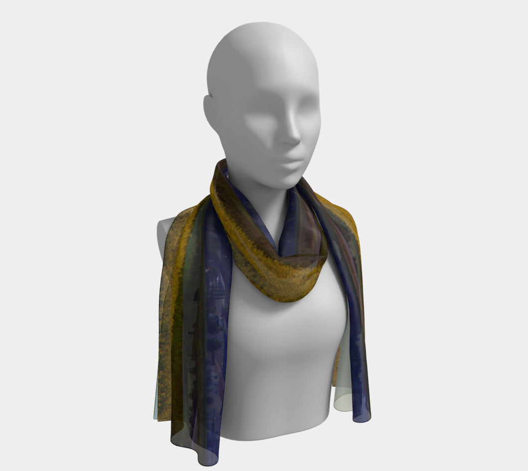 Alberta Town of Beaumont ealanta scarf Long Scarf- ealanta Art Wear