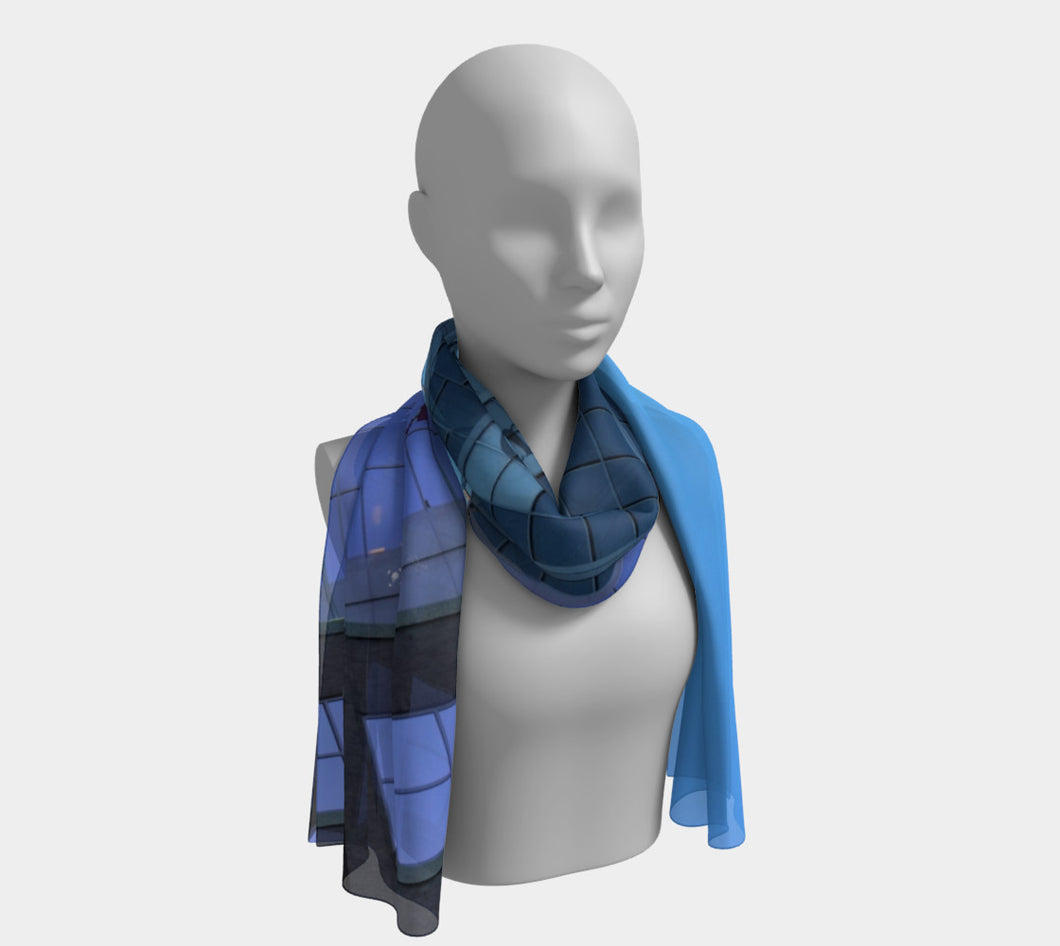 Canada Place Edmonton scarf ealanta Long Scarf- ealanta Art Wear