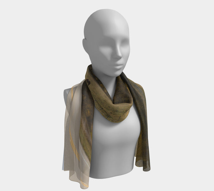 Fall Grazing Alberta ealanta scarf Long Scarf- ealanta Art Wear