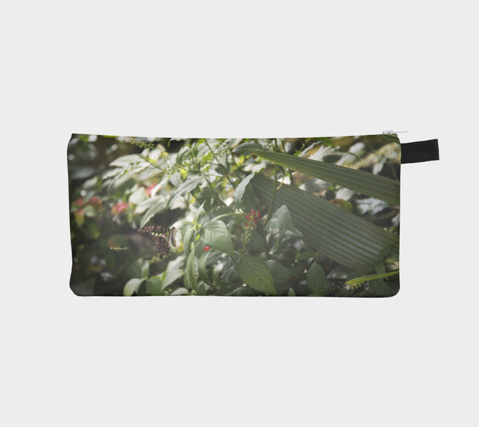 Muttart Butterfly green case Pencil Case- ealanta Art Wear