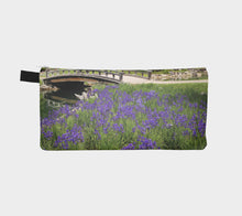 Purple Iris gardens at Devonian case Pencil Case- ealanta Art Wear